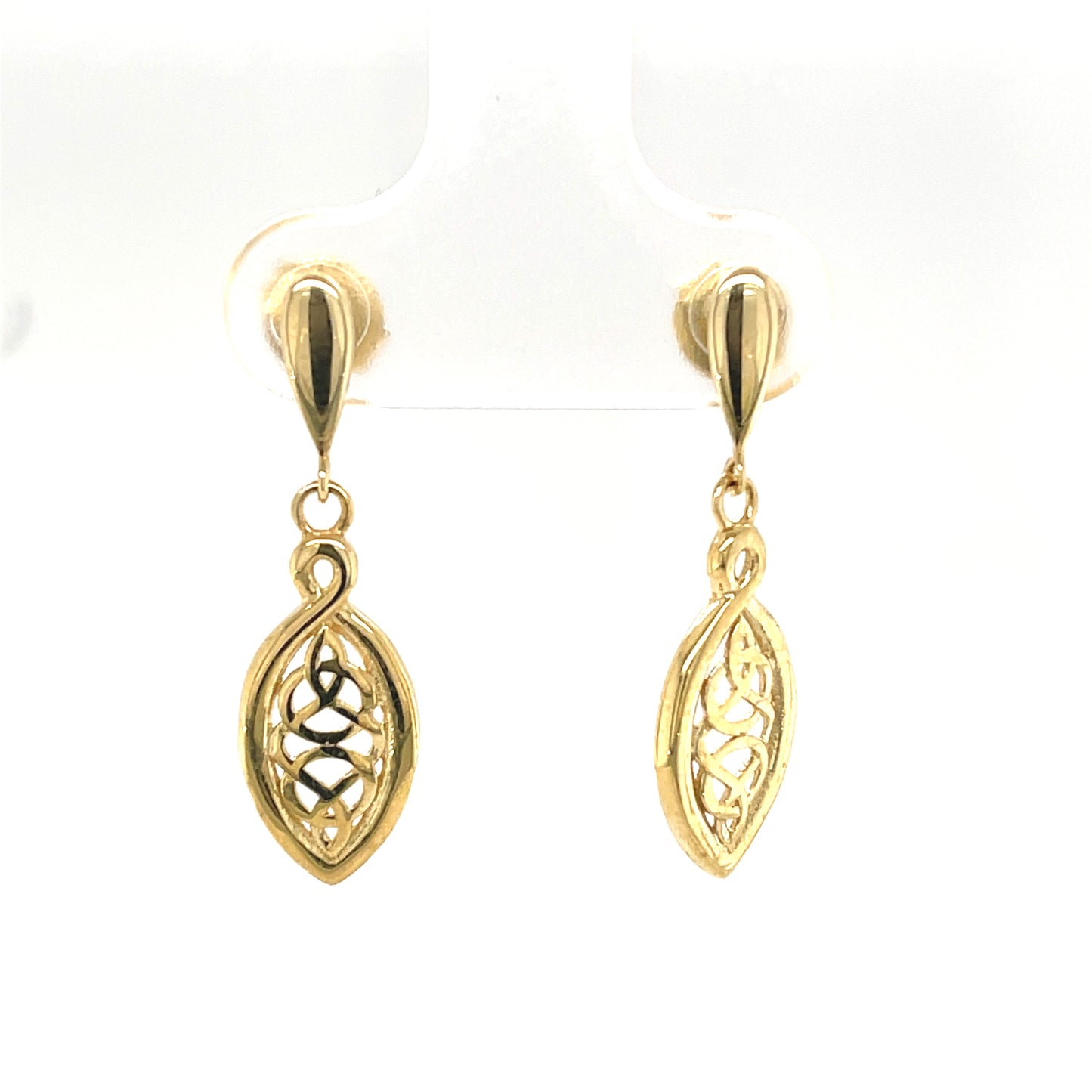 9ct Celtic Drop Earrings