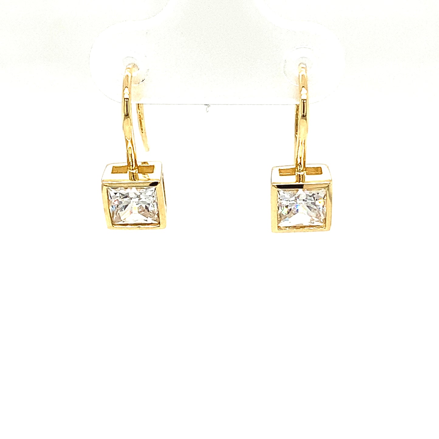 9ct Cubic Zirconia Drop Earrings