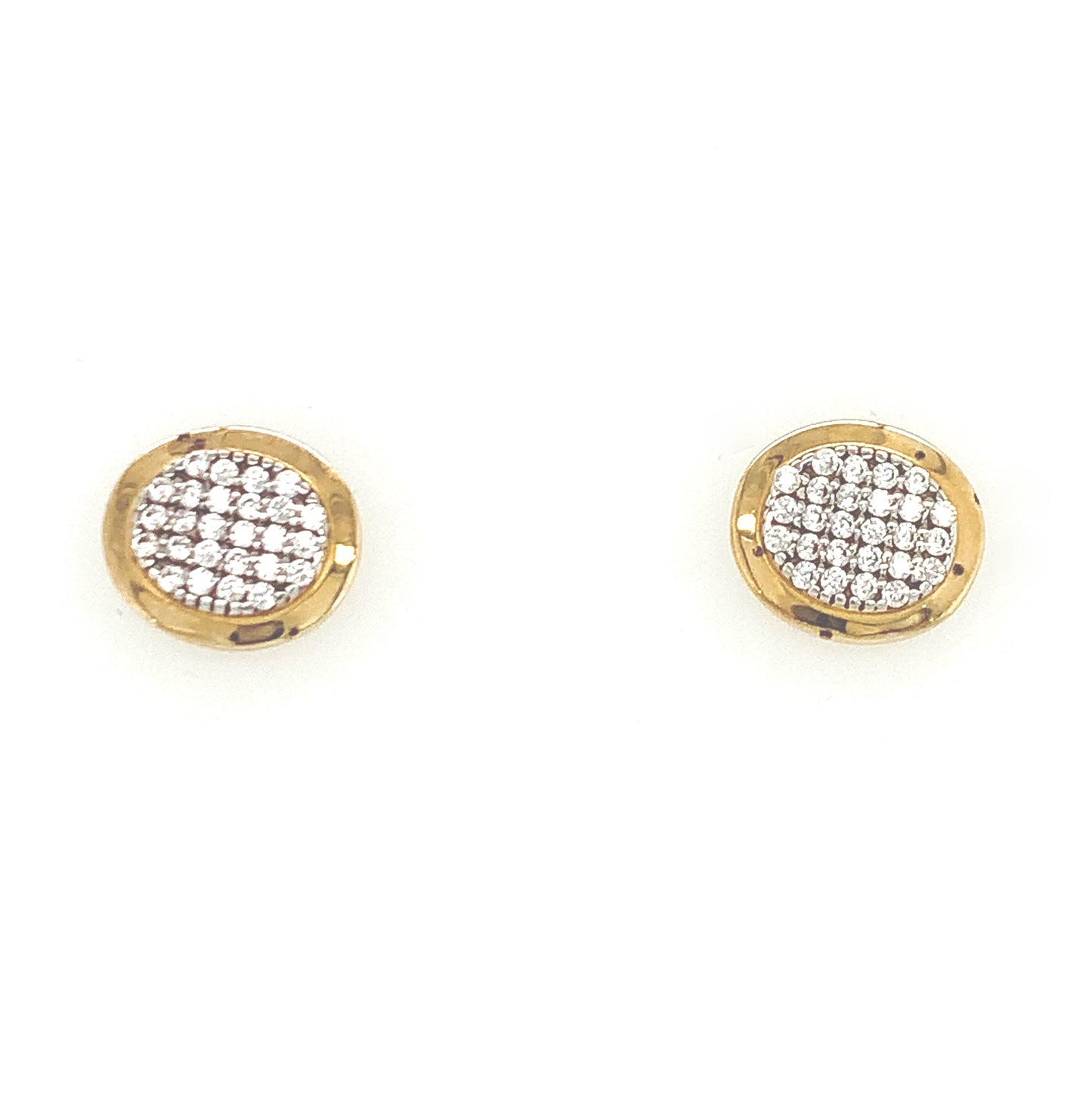 9ct Cubic Zirconia Cluster Earrings