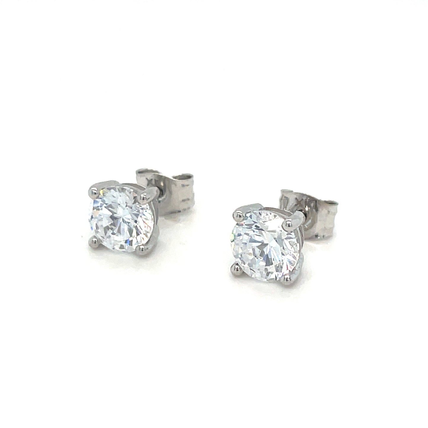 9ct E/Rg Wh 7mm Cz