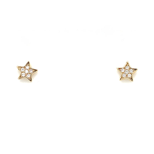 9ct Petite Cubic Zirconia Star Earring