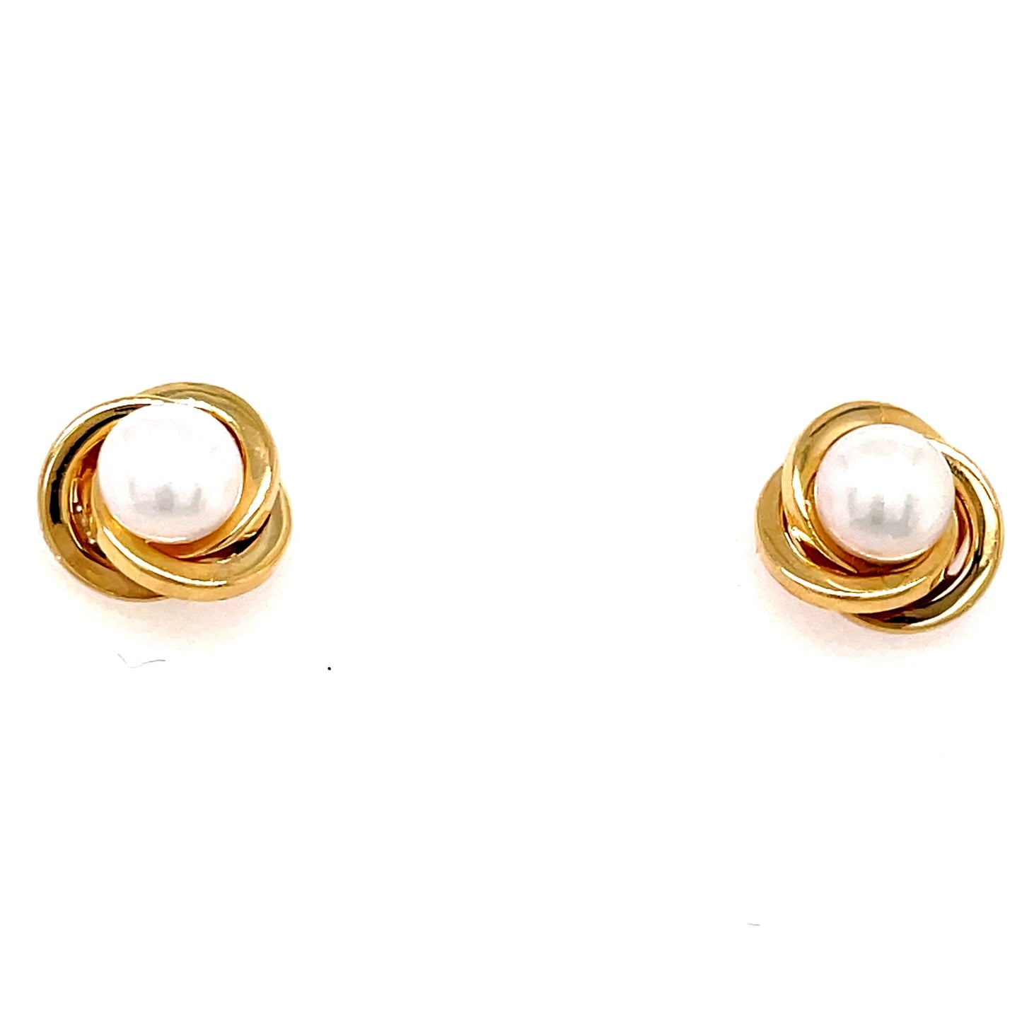 9ct Pearl Knot Earring