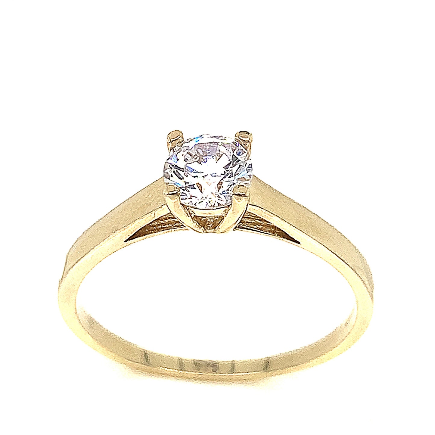 9ct Cubic Zirconia Solitaire Ring