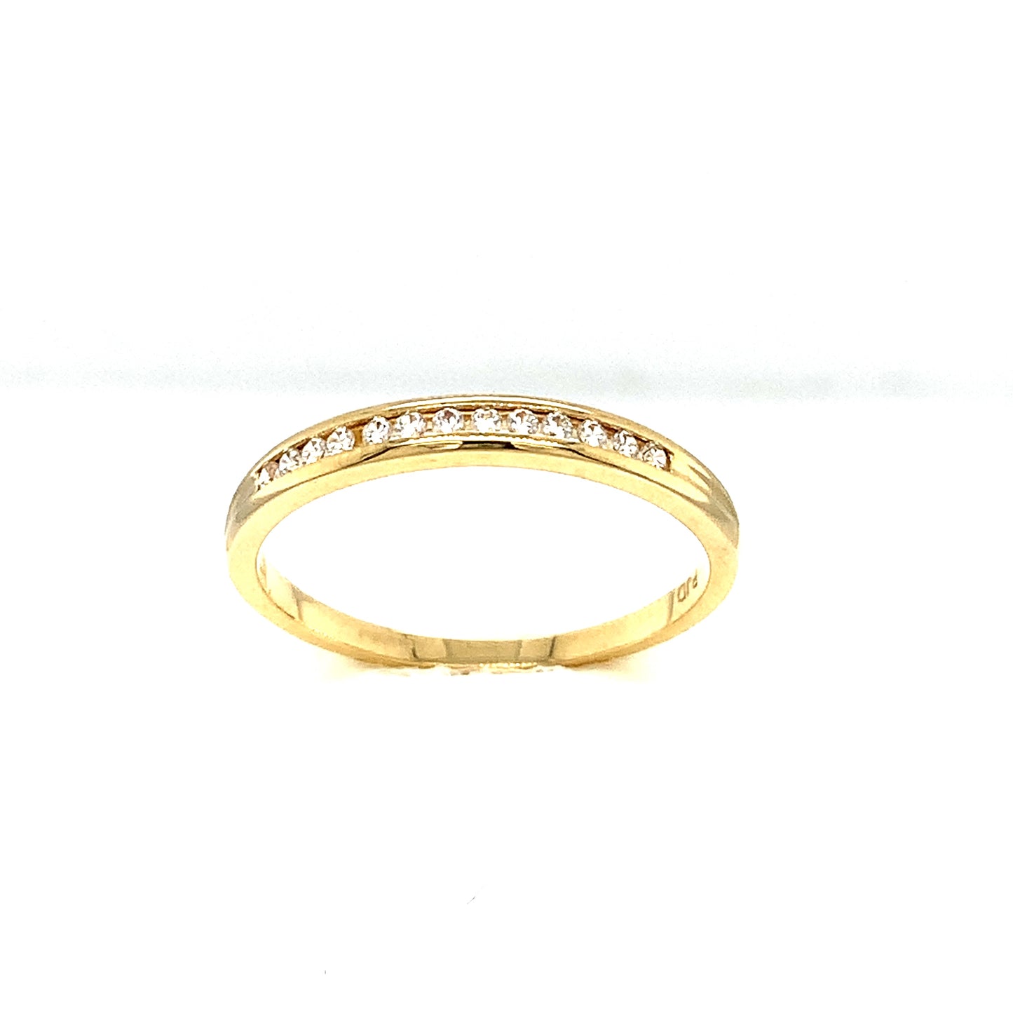 9ct Thirteen Stone Cubic Zirconia Eternity Dress Ring