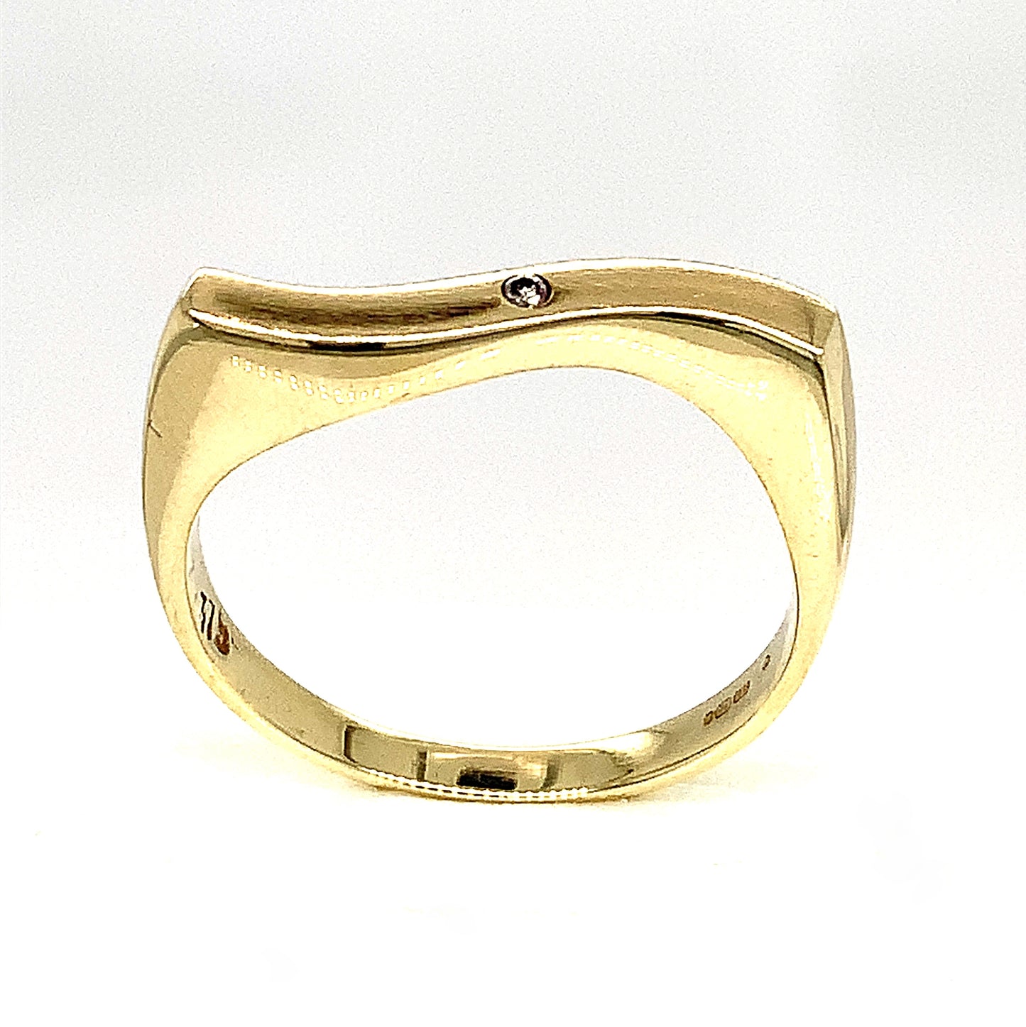 9ct Diamond Wave Ring
