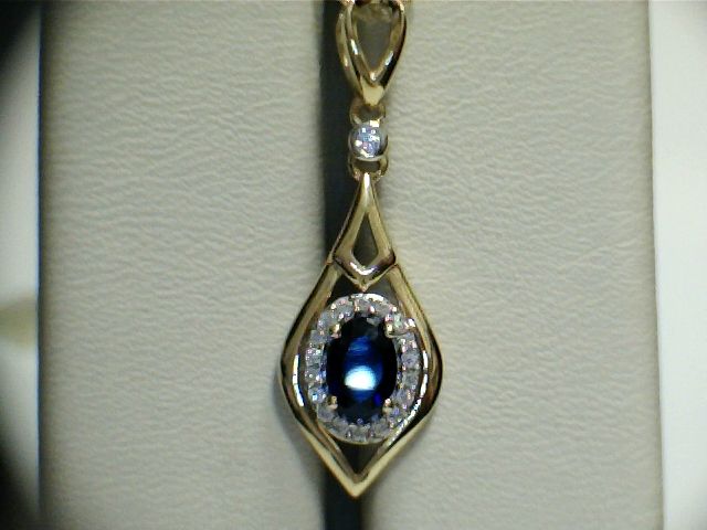 9ct P/Dnt Cz/Sap Marq