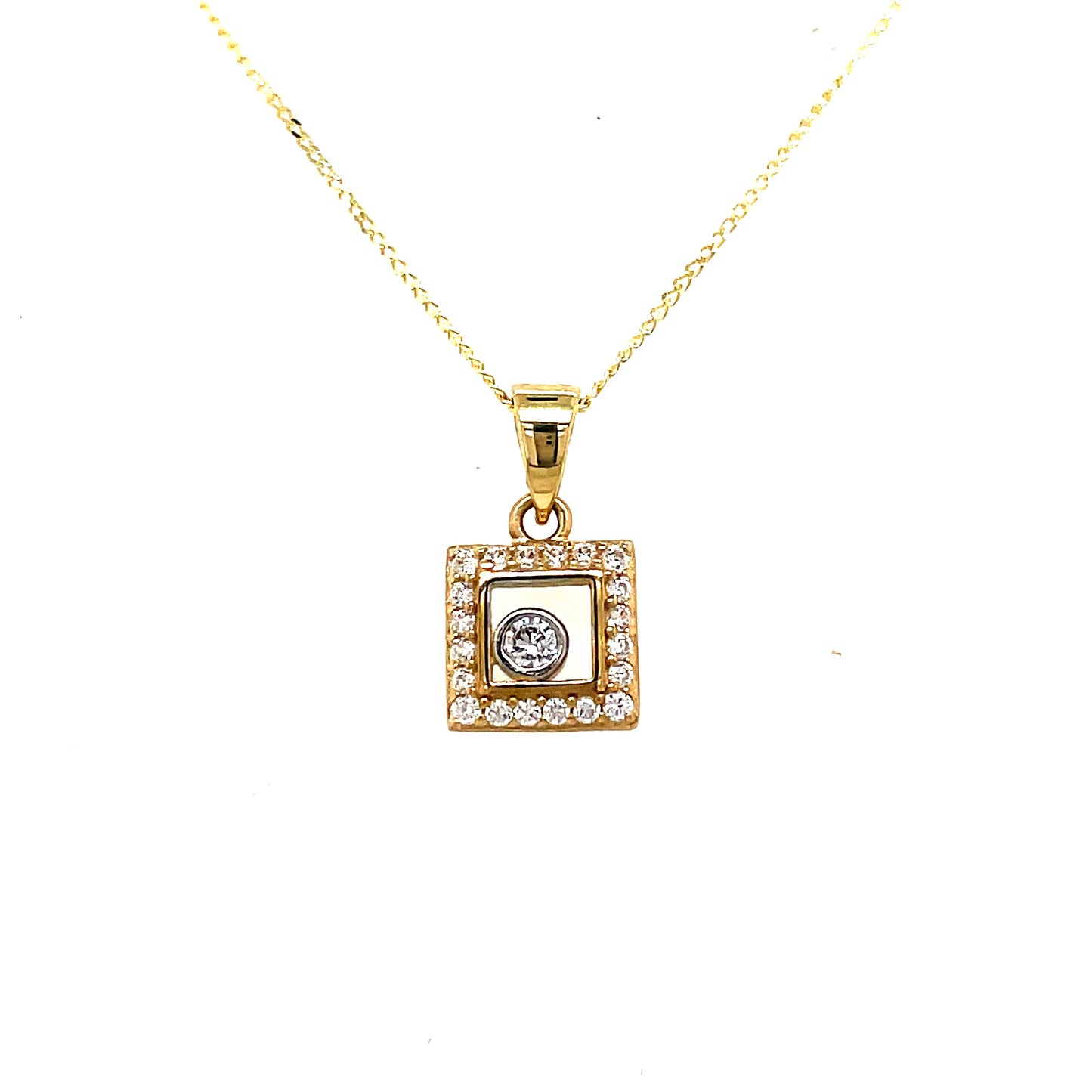 9ct Cubic Zirconia Pendant