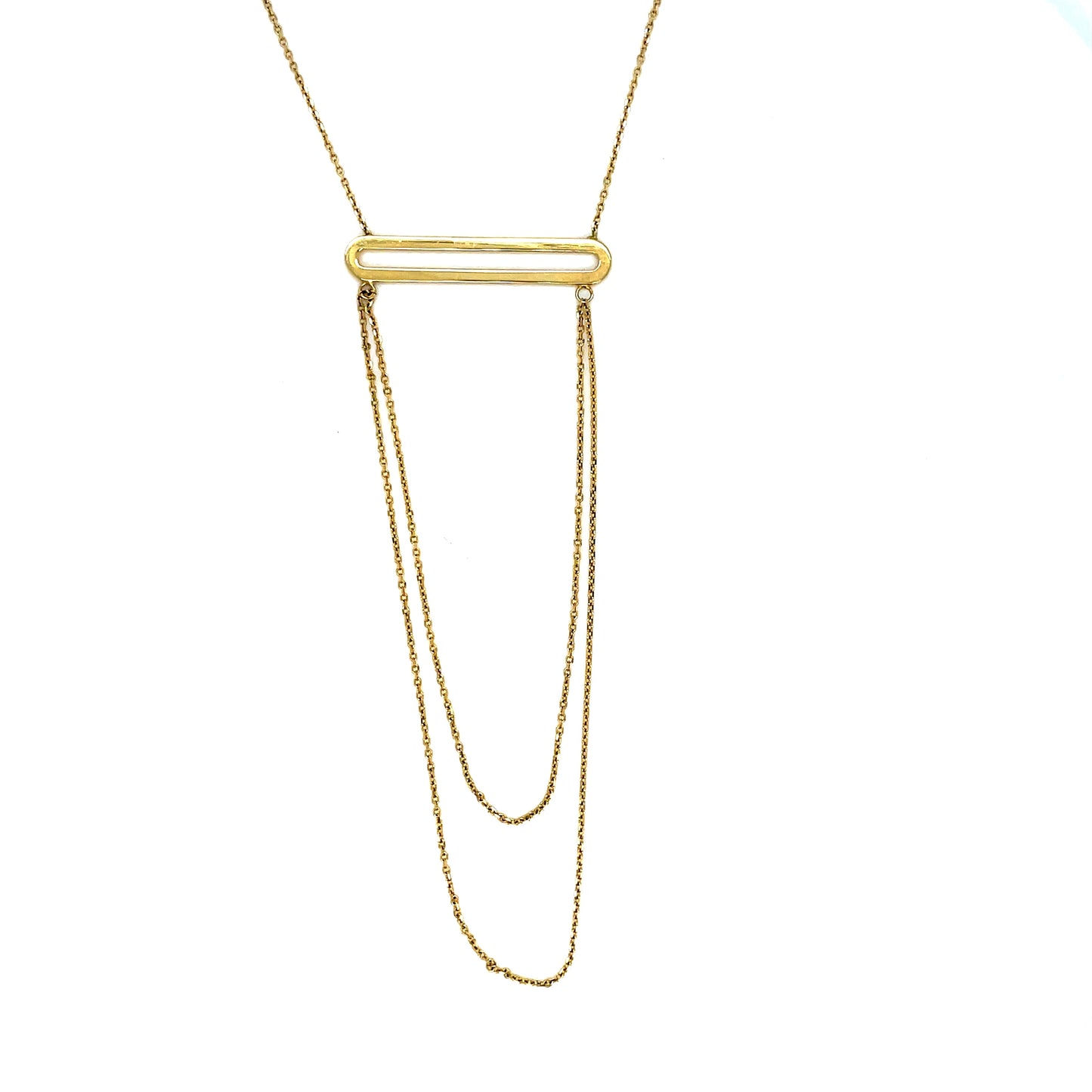 9ct N/let Dbl Chained