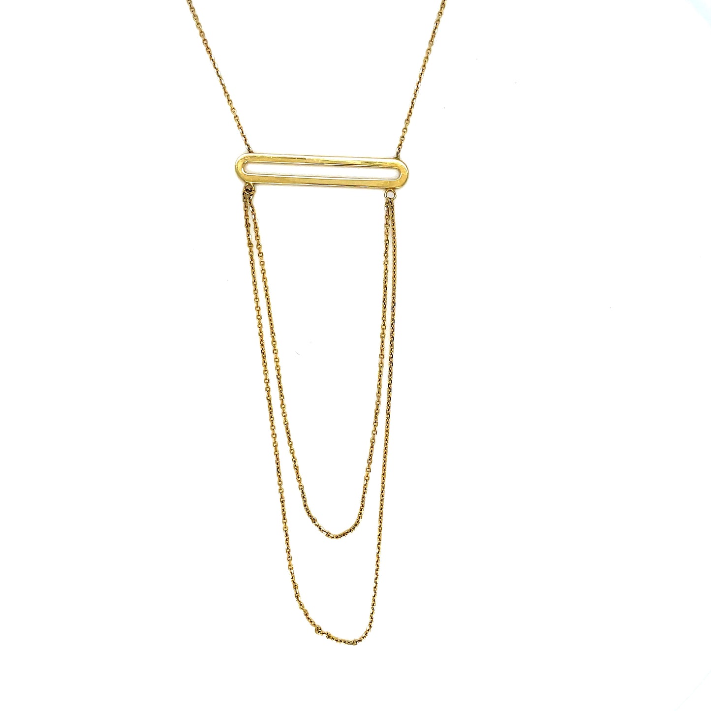 9ct N/let Dbl Chained