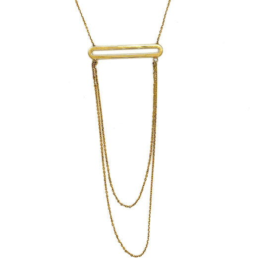 9ct N/let Dbl Chained