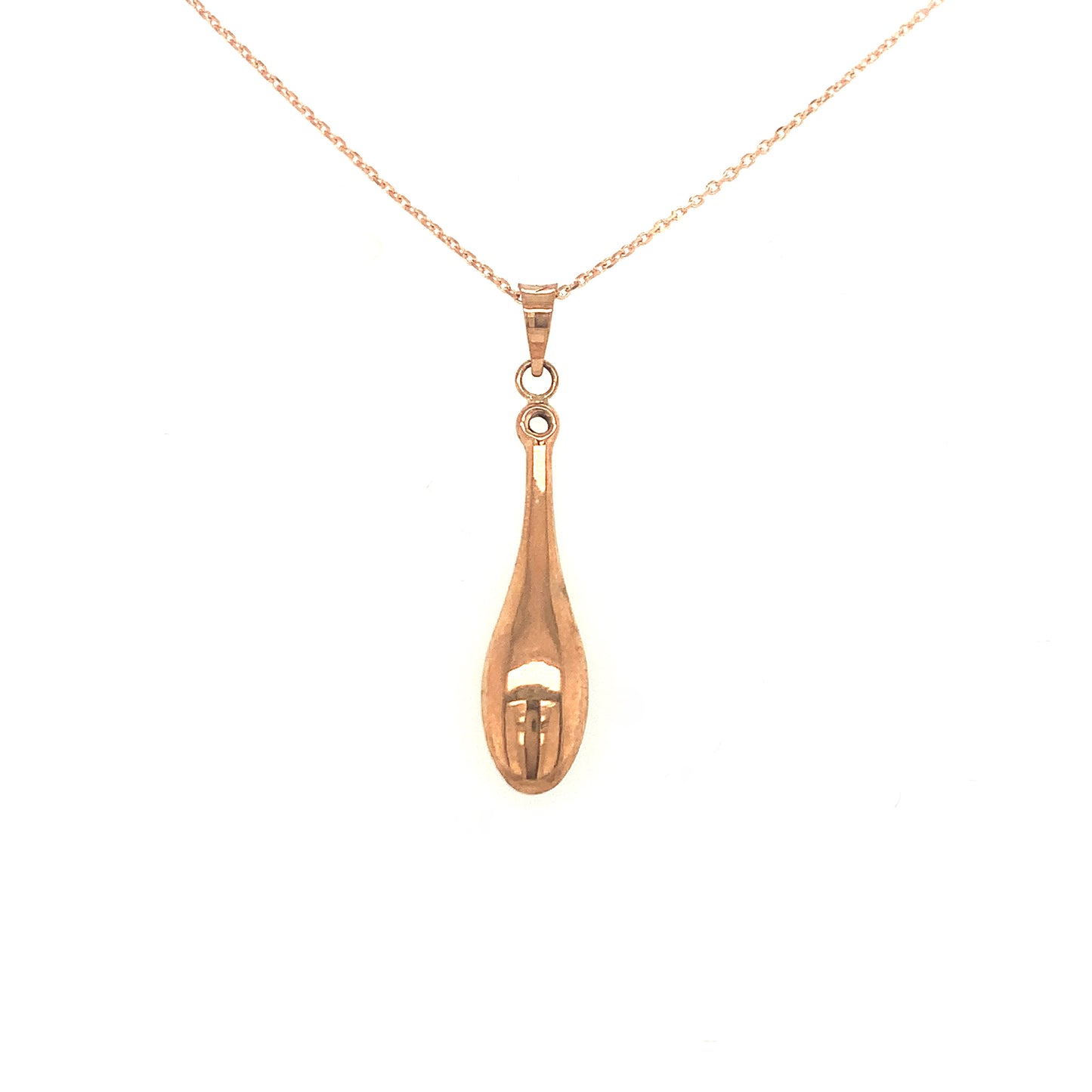 9ct Rose Gold Long Pendant