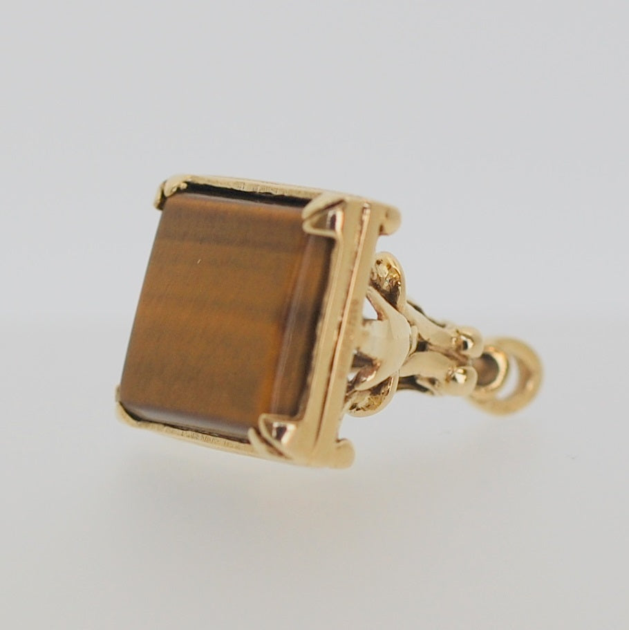 9ct Fob Tigers Eye