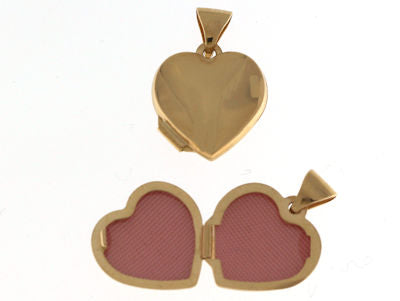 9ct Heart Plain Locket