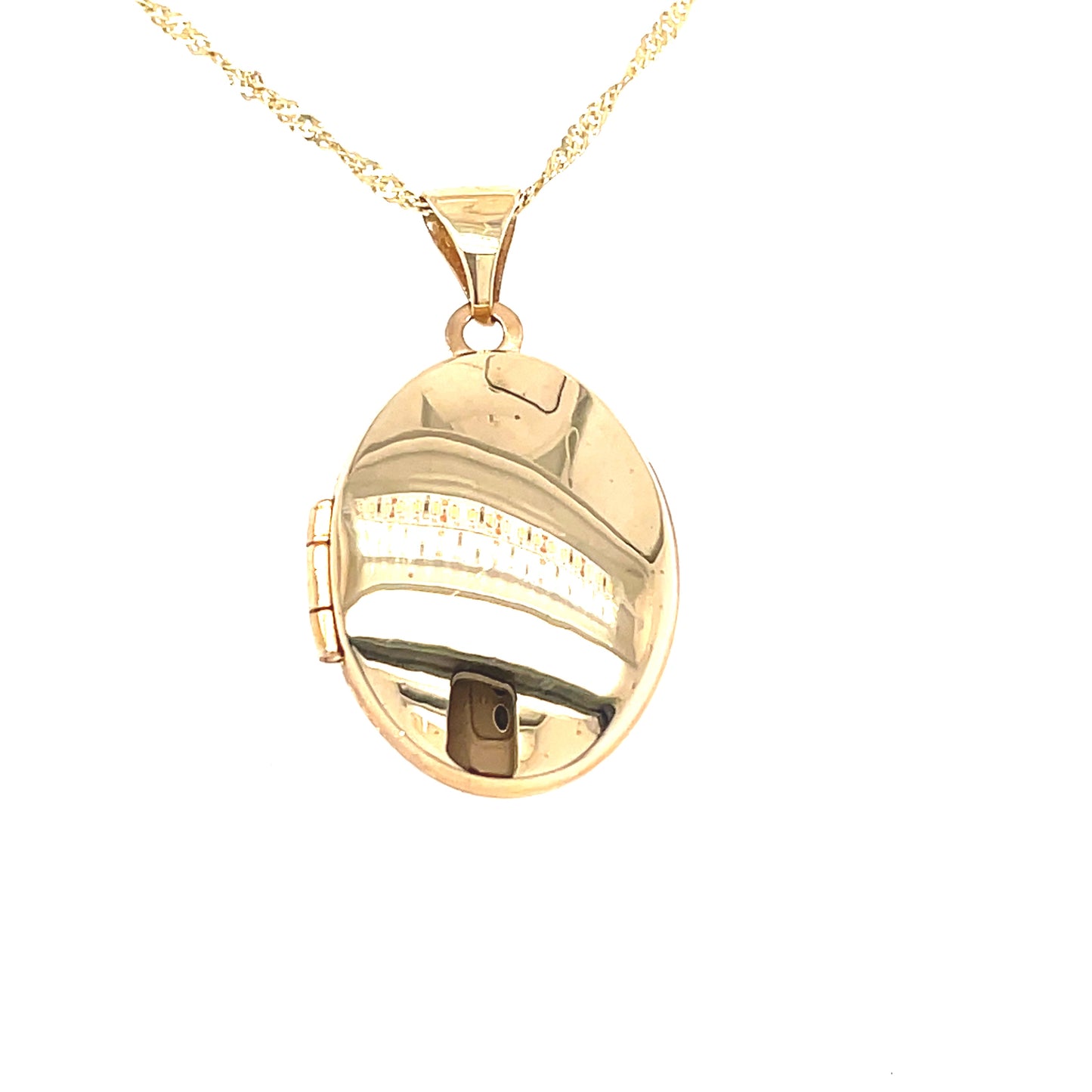 9ct Plain Oval Locket