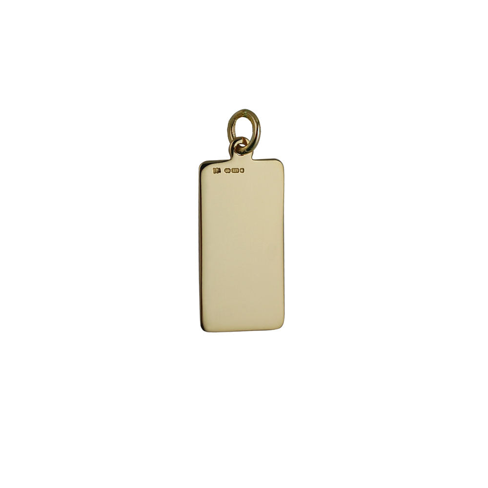 9ct Rect.Disc Medical Alert