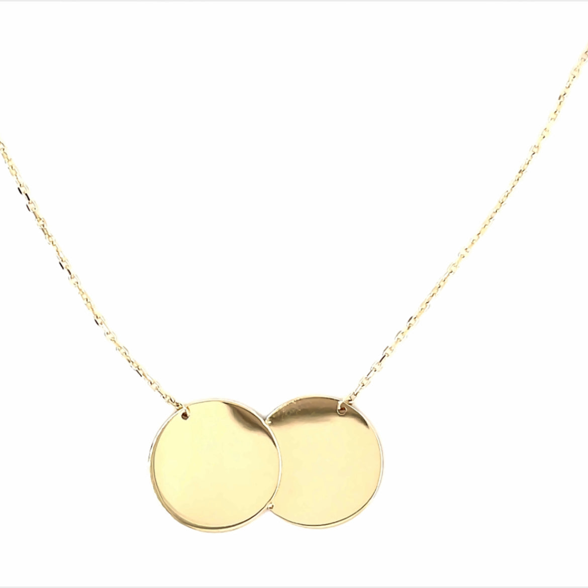 9ct Double Disc Pendant