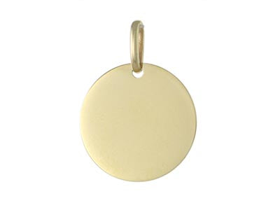 9ct Plain Round Disc