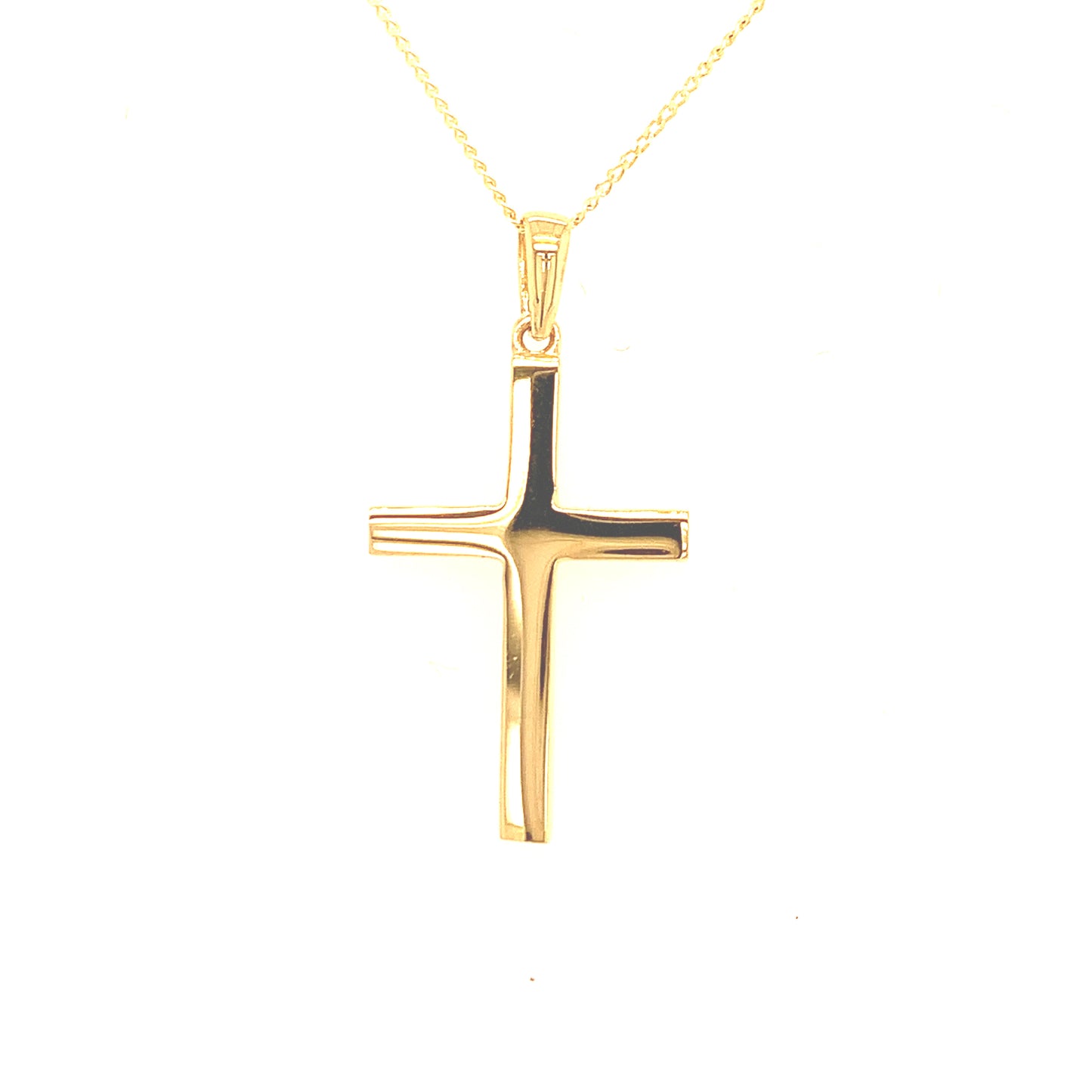 9ct Plain Gold Cross