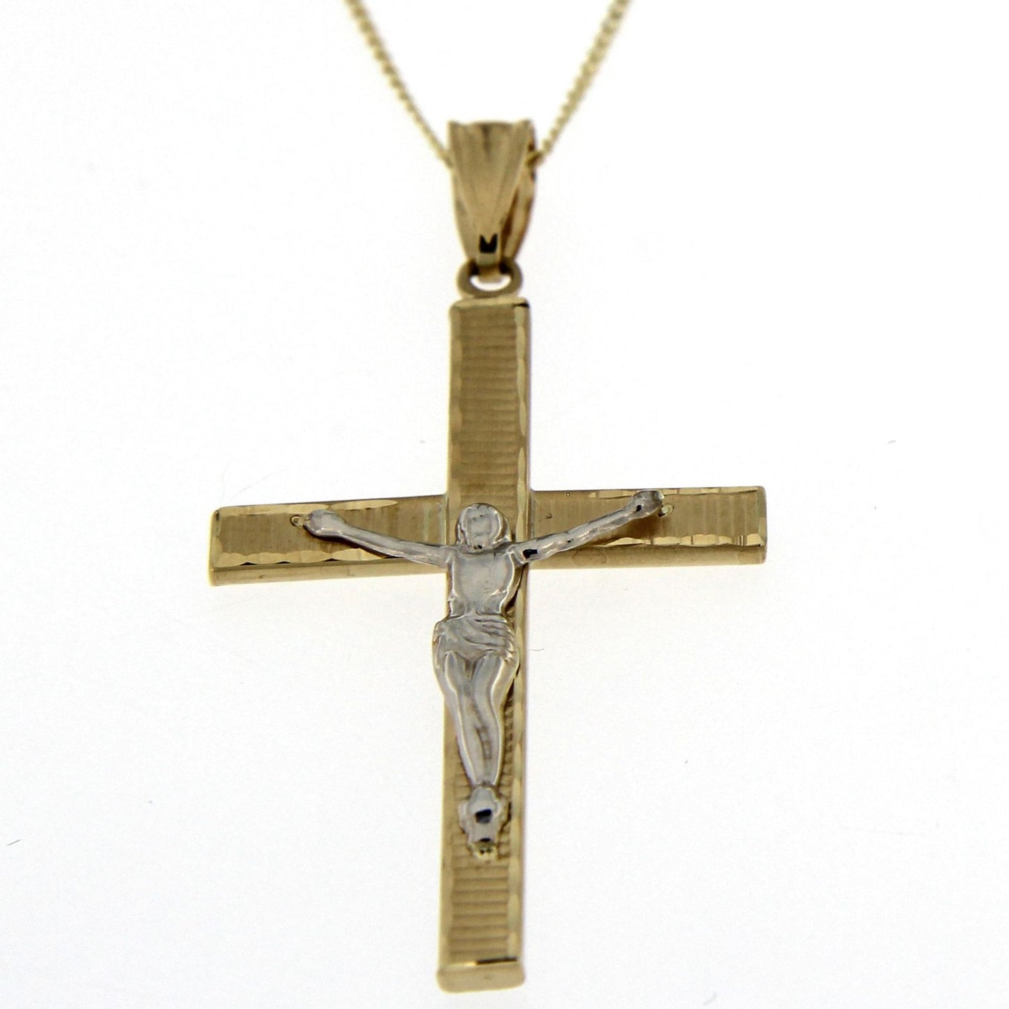 9ct Yellow Gold Crucifix