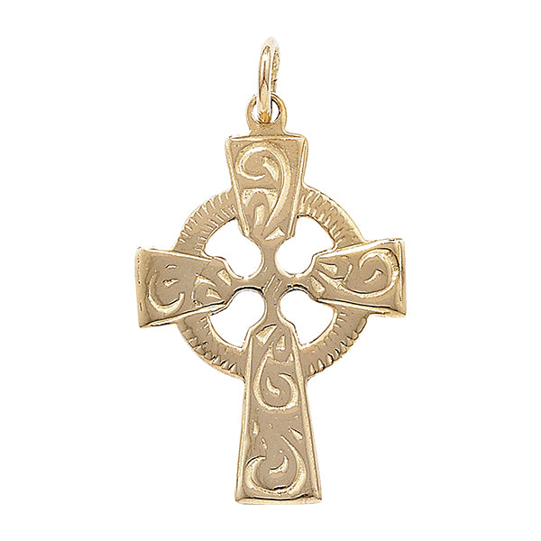 9ct Celtic Cross 27x11mm 0.9g