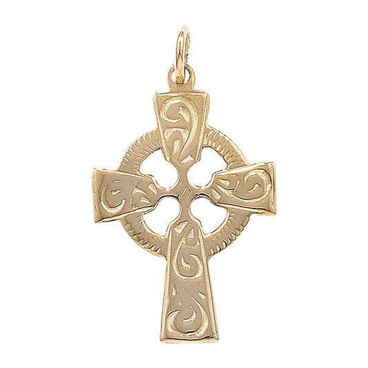 9ct Celtic Cross 27x11mm 0.9g