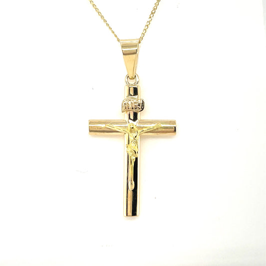 9ct Gold Crucifix Pendant 0.7g