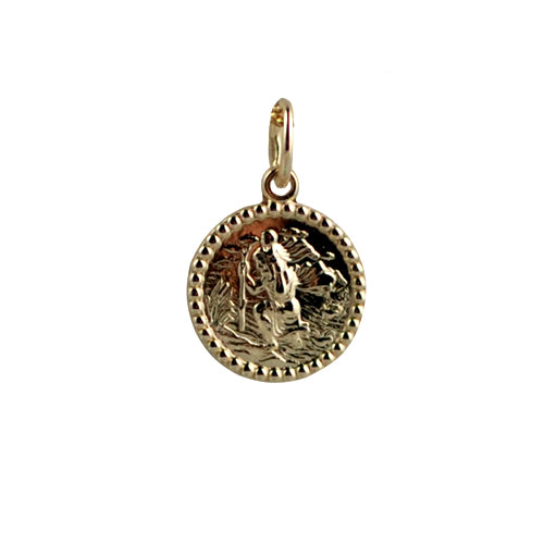 9ct Yellow Gold St Christopher Medal