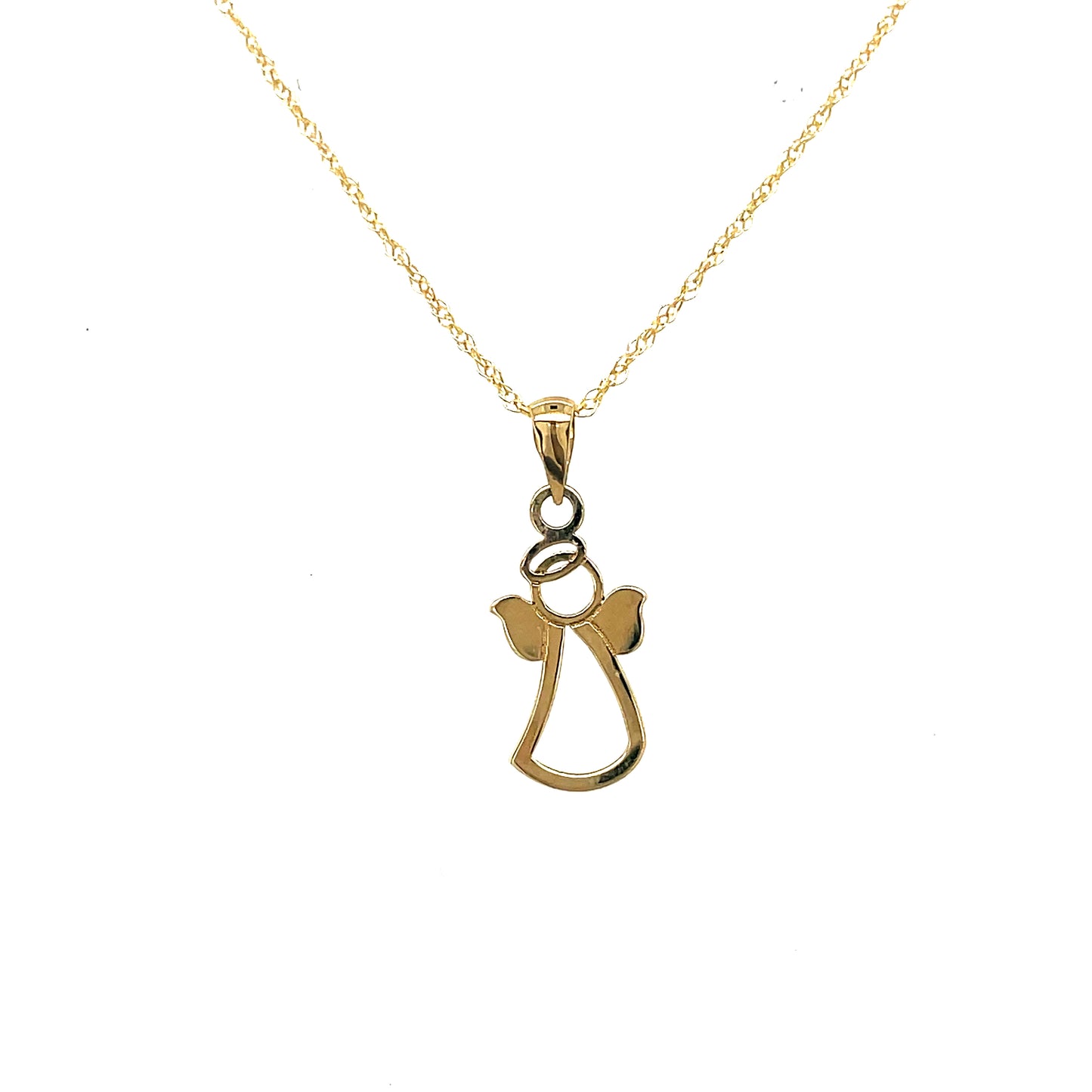 9ct Pdant Open Angel