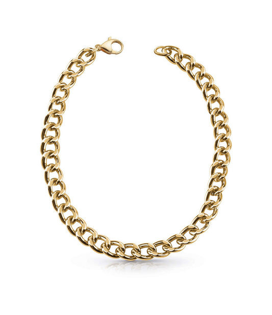 Guess Gold Plated Chunky Curb Necklet