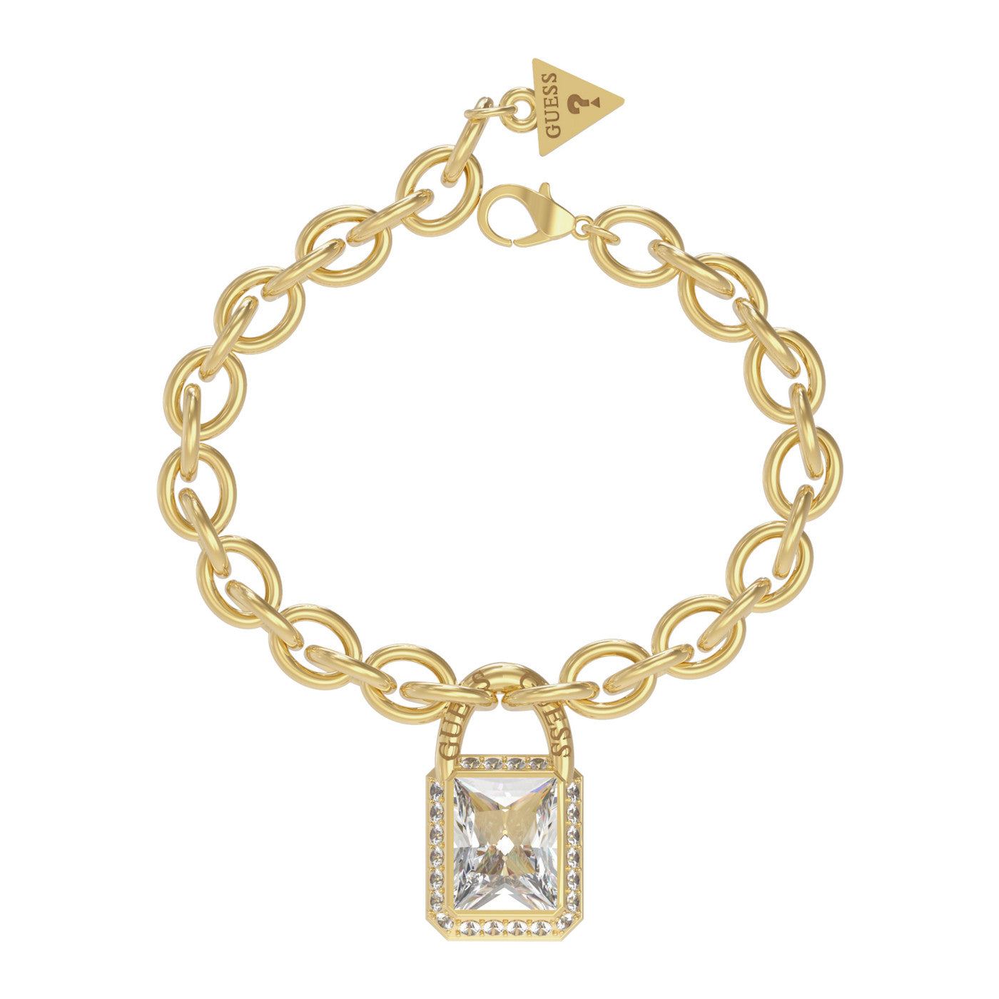 Guess Goldplated Cubic Zirconia Charm Bracelet