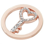 Rose Stone Set Key Coin