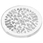 White Stone Set Coin