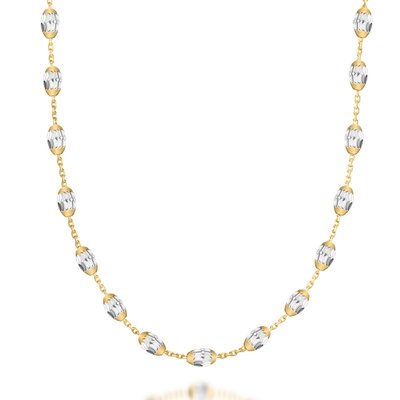 Gold And Silver Plated Beaded Effect Chain