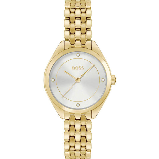 Ladies Hugo Boss Mae Silver Dial CZ Watch