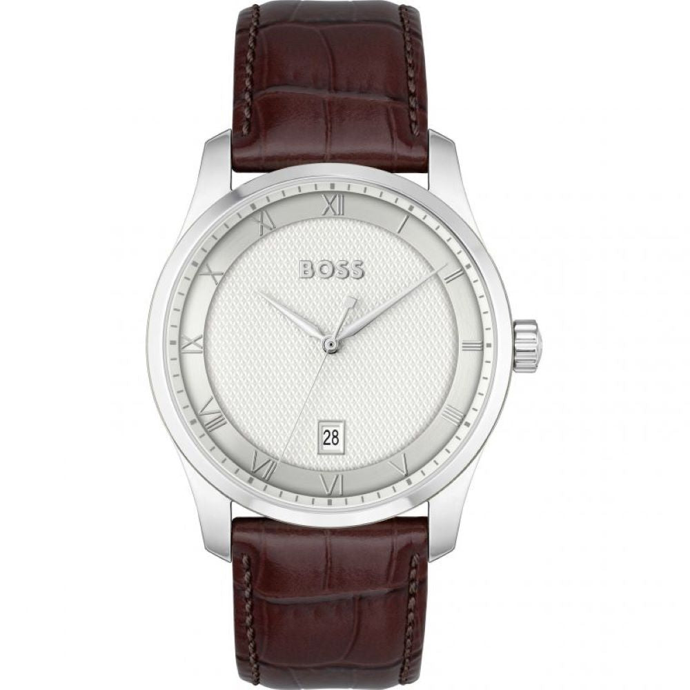 Gsss Hugo Boss brn strap rd/rn/sil