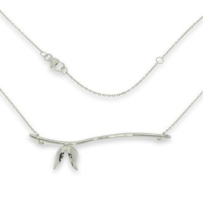 Sterling Silver Long Bar Necklet