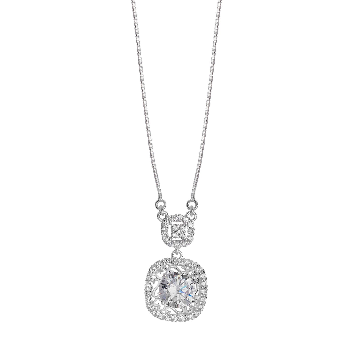 Sterling Silver Cubic Zirconia Necklet