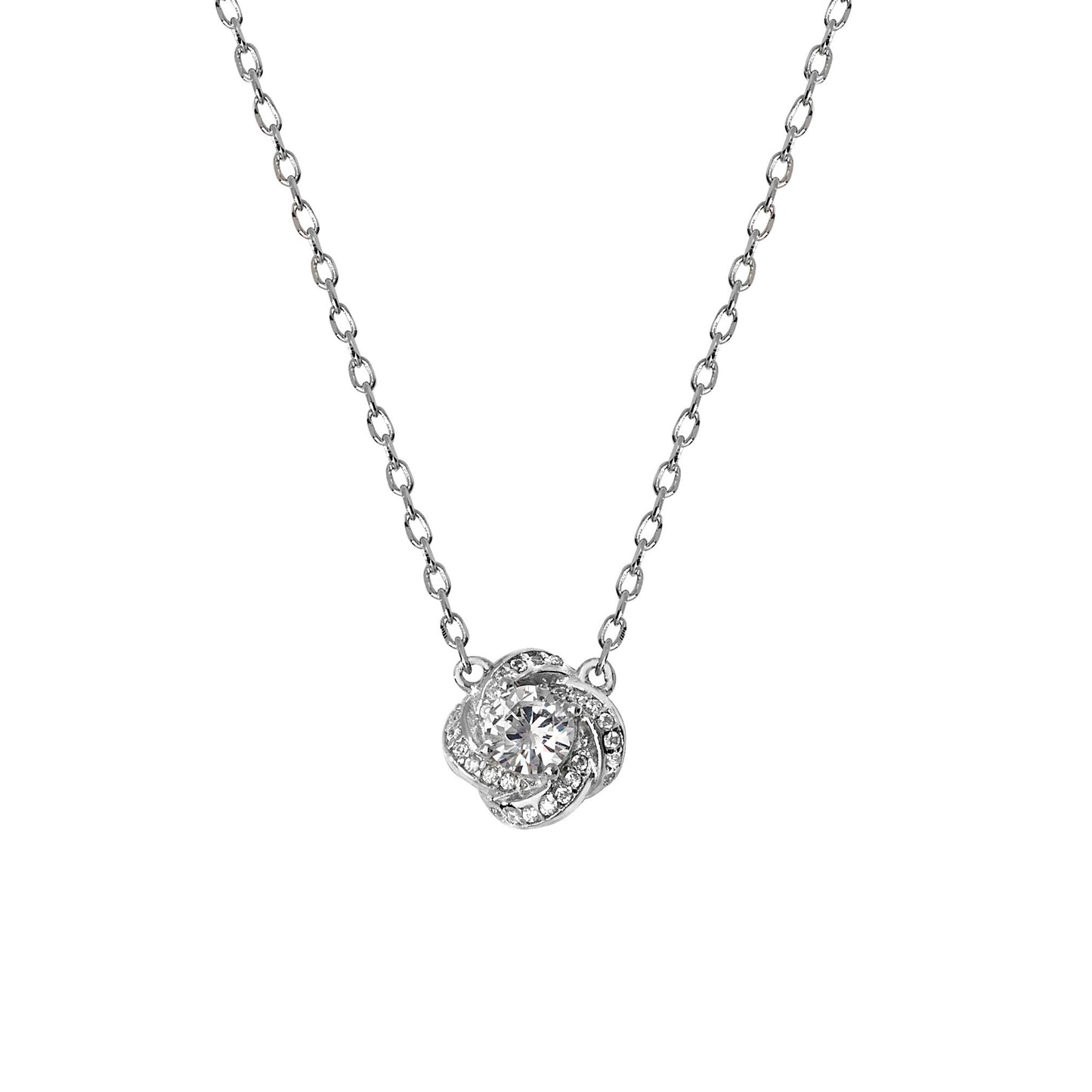 Sterling Silver Cubic Zirconia Necklet