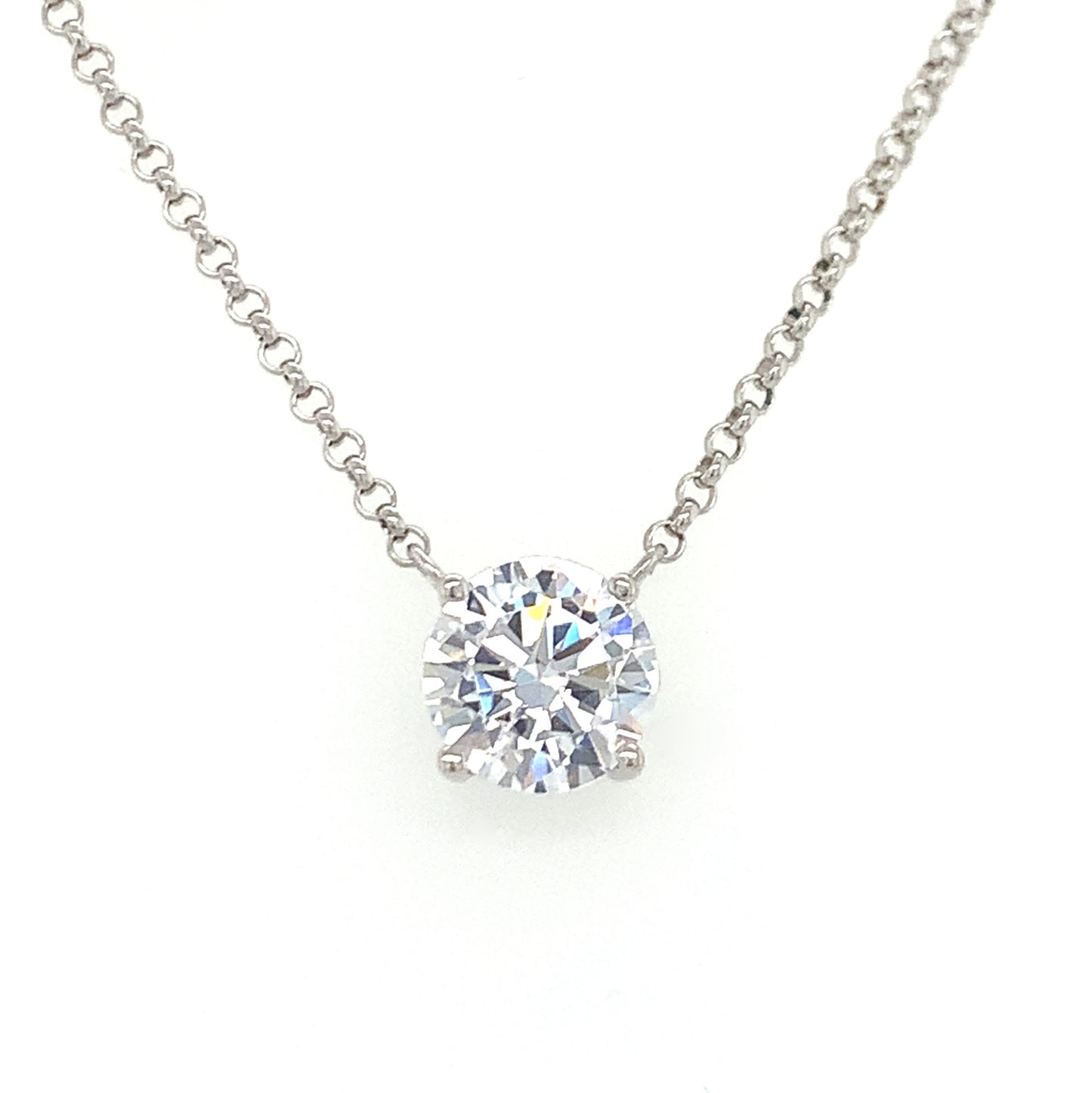 Sterling Silver Cubic Zirconia Necklet