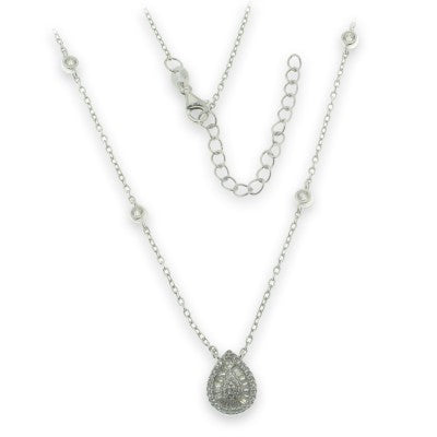 Sterling Silver Cubic Zirconia Necklet
