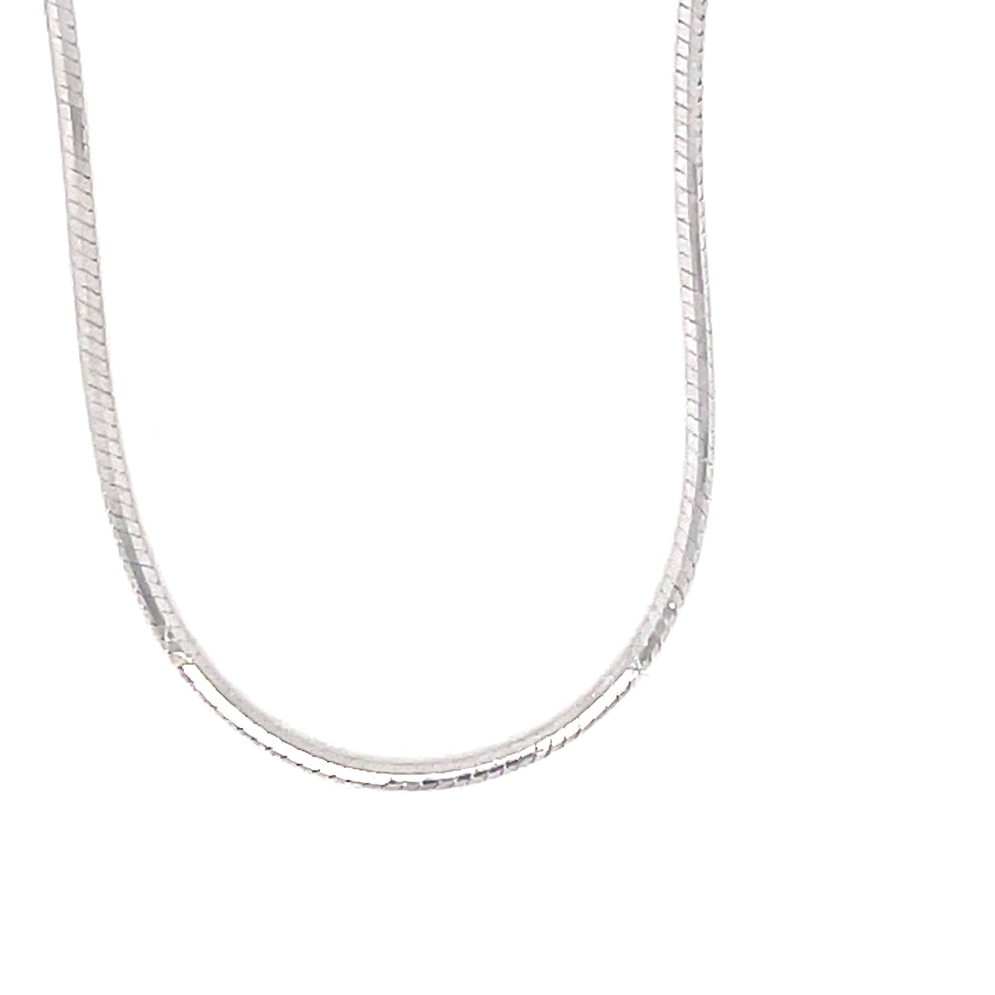 Sterling Silver Plain Disc Scatter Necklet