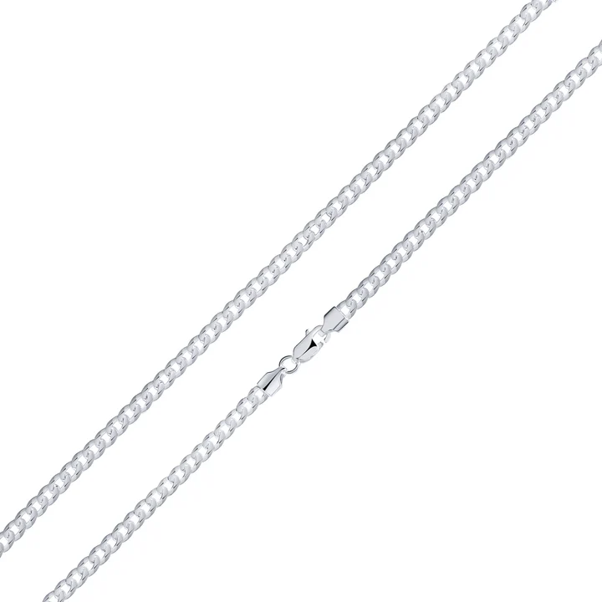 Sterling Silver 4.5mm Curb 20' Chain