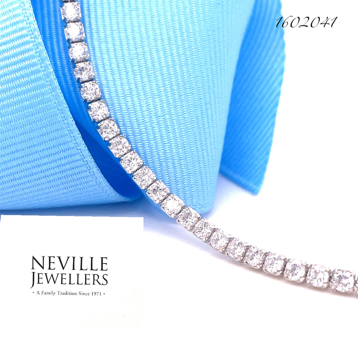 Sterling Silver Cubic Zirconia 2mm Tennis Bracelet