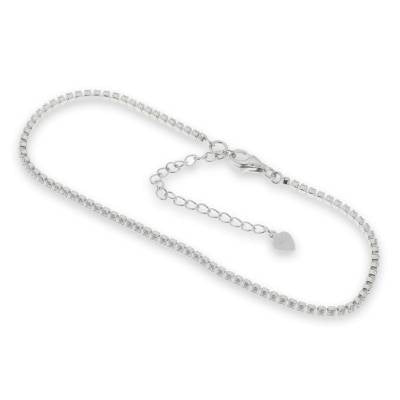 Sterling Silver Cubic Zirconia Bracelet