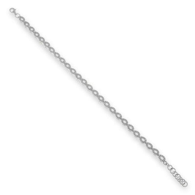 Sterling Silver Cubic Zirconia Bracelet