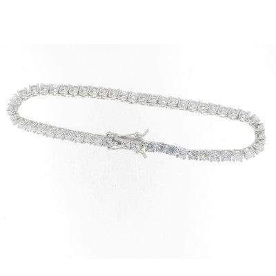 Sterling Silver Cubic Zirconia Tennis Bracelet