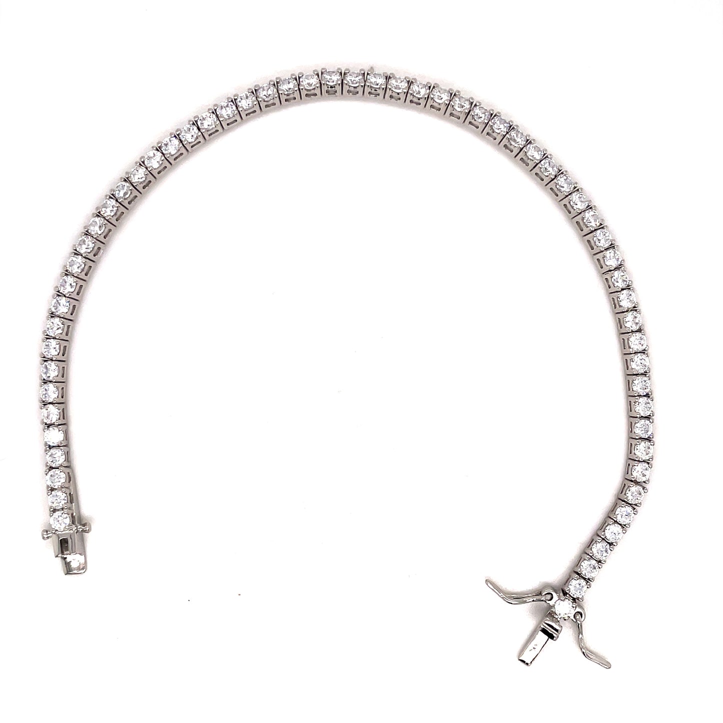Sterling Silver Cubic Zirconia Tennis Bracelet