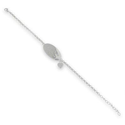 Sterling Silver Love You Mom Bracelet