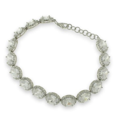 Sterling Silver Round Disc Bracelet