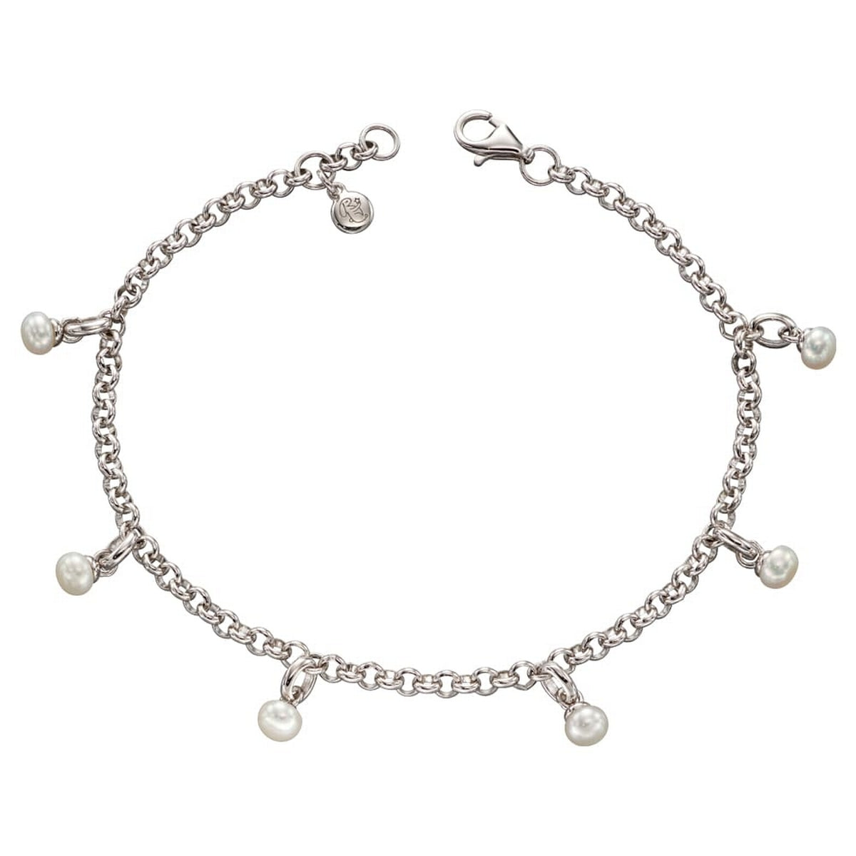 Sterling Silver Childs Multi Pearl 'Remi' Bracelet